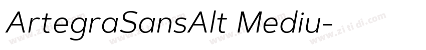 ArtegraSansAlt Mediu字体转换